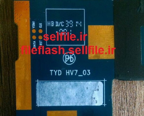 فایل فلش تبلت چینی با مشخصه برد TYD_HV7_03